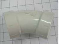2x 45° PVC DWV-SCH40WH Elbow