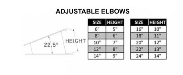 Round Adustable Elbows - Image 2
