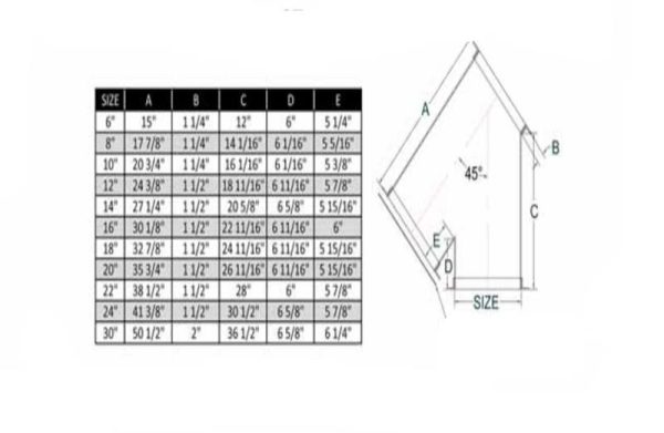 45° K Style Square Branch - Image 2